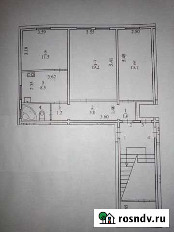 3-комнатная квартира, 62 м², 1/2 эт. на продажу в Архангельске Архангельск - изображение 1