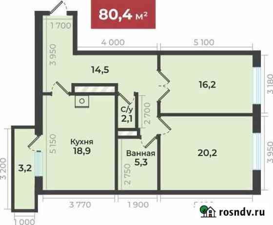 2-комнатная квартира, 81 м², 4/16 эт. на продажу в Ставрополе Ставрополь