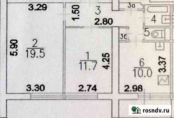 Комната 52 м² в 2-ком. кв., 12/12 эт. на продажу в Москве Москва