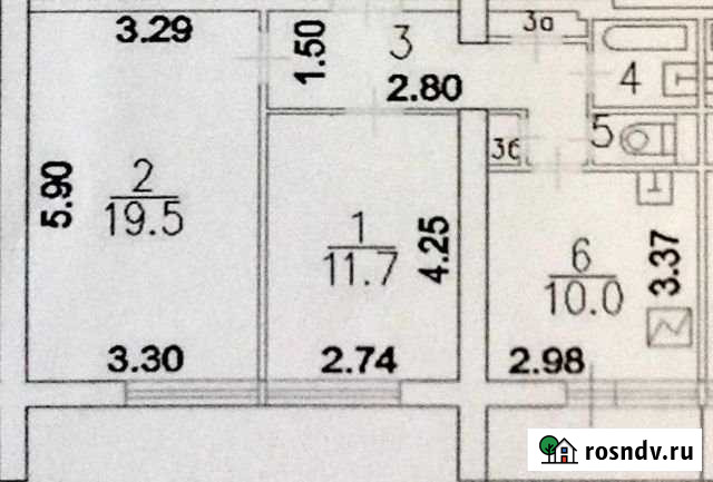 Комната 52 м² в 2-ком. кв., 12/12 эт. на продажу в Москве Москва - изображение 1
