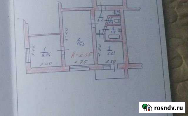 2-комнатная квартира, 40 м², 5/5 эт. на продажу в Нарткале Нарткала - изображение 1