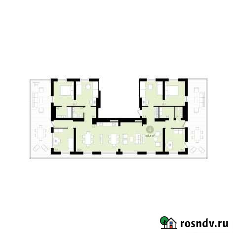 4-комнатная квартира, 166.4 м², 8/8 эт. на продажу в Новосибирске Новосибирск - изображение 1