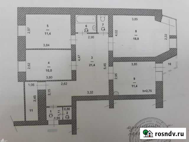 3-комнатная квартира, 79.9 м², 2/5 эт. на продажу в Ханты-Мансийске Ханты-Мансийск - изображение 1