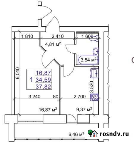 1-комнатная квартира, 36 м², 5/9 эт. на продажу в Нефтекамске Нефтекамск - изображение 1