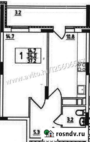 1-комнатная квартира, 37.2 м², 1/18 эт. на продажу во Владимире Владимир - изображение 1