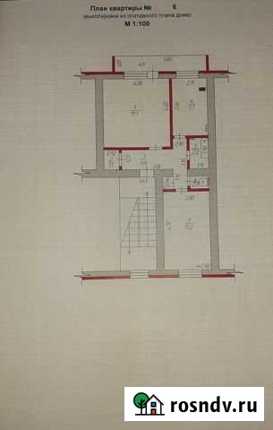 2-комнатная квартира, 49.3 м², 2/2 эт. на продажу в Бредах Бреды - изображение 1