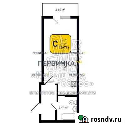Квартира-студия, 27 м², 9/13 эт. на продажу в Воронеже Воронеж - изображение 1