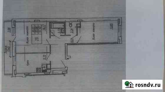 2-комнатная квартира, 55.5 м², 9/17 эт. на продажу в Красково Красково