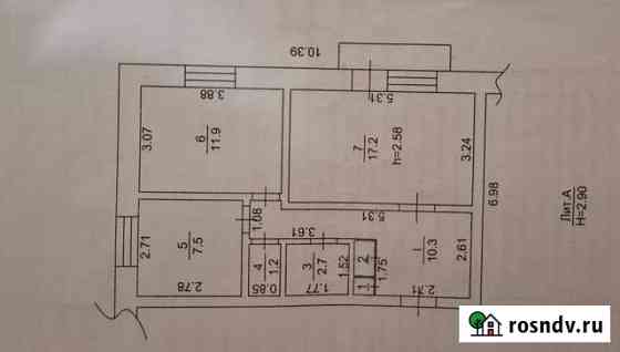 2-комнатная квартира, 51.7 м², 1/4 эт. на продажу в Первомайском Томской области Первомайское