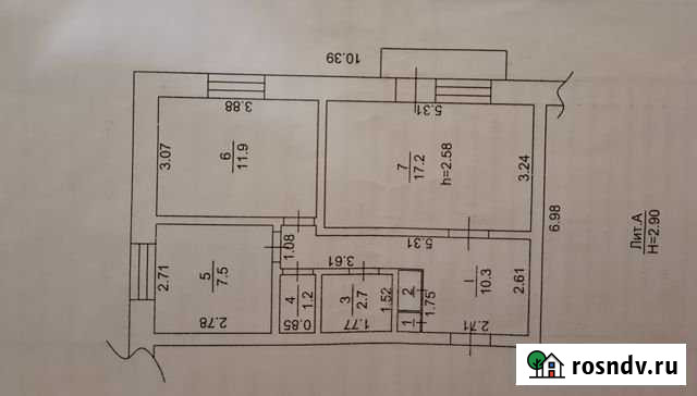2-комнатная квартира, 51.7 м², 1/4 эт. на продажу в Первомайском Томской области Первомайское - изображение 1