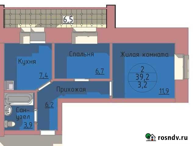 2-комнатная квартира, 39.2 м², 5/10 эт. на продажу в Благовещенске Амурской области Благовещенск - изображение 1