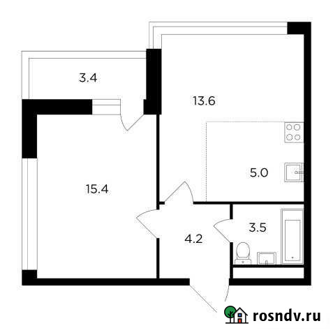 2-комнатная квартира, 43.5 м², 7/17 эт. на продажу в Химках Химки - изображение 1
