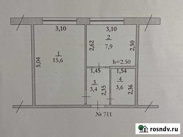 1-комнатная квартира, 30.5 м², 7/8 эт. в аренду на длительный срок в Нефтеюганске Нефтеюганск - изображение 1