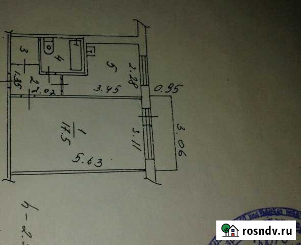 1-комнатная квартира, 31.4 м², 5/5 эт. на продажу в Новокузнецке Новокузнецк - изображение 1