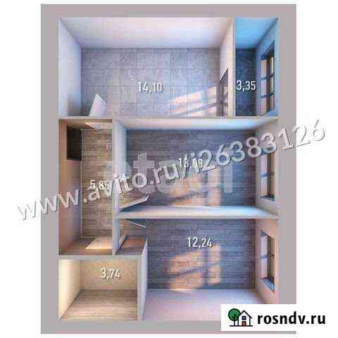 2-комнатная квартира, 52.5 м², 8/10 эт. на продажу в Казани Казань