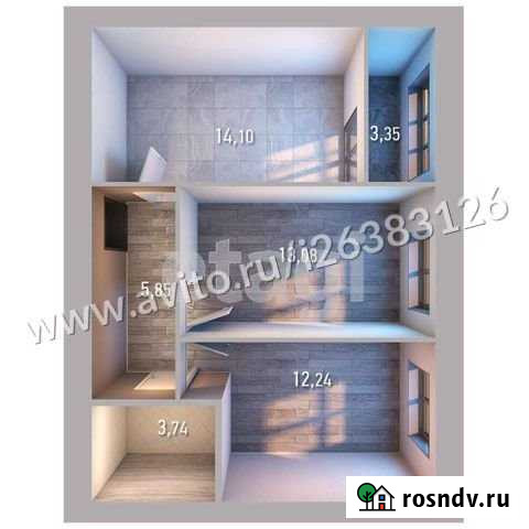 2-комнатная квартира, 52.5 м², 8/10 эт. на продажу в Казани Казань - изображение 1