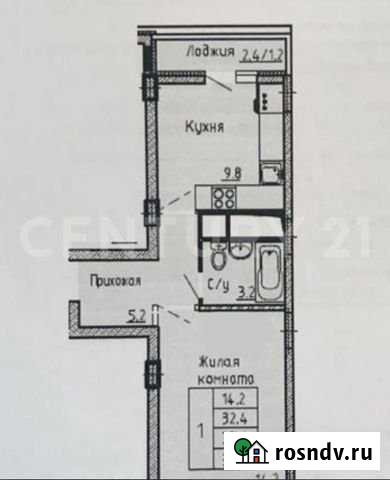 1-комнатная квартира, 35 м², 12/24 эт. на продажу в Долгопрудном Долгопрудный - изображение 1