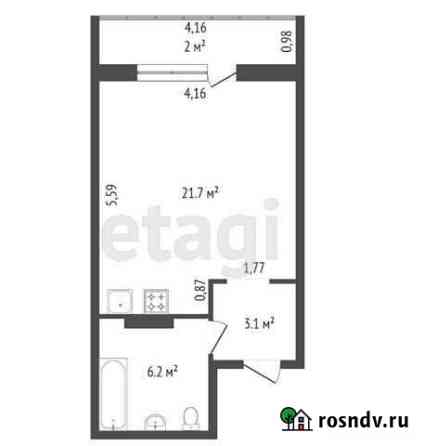 Квартира-студия, 22 м², 1/17 эт. на продажу в Красноярске Красноярск