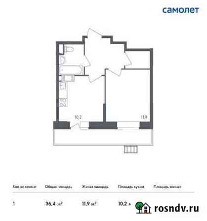 1-комнатная квартира, 36.4 м², 6/17 эт. на продажу в Красногорске Московской области Красногорск