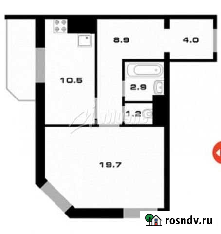 2-комнатная квартира, 44.7 м², 21/25 эт. на продажу в Одинцово Одинцово - изображение 1