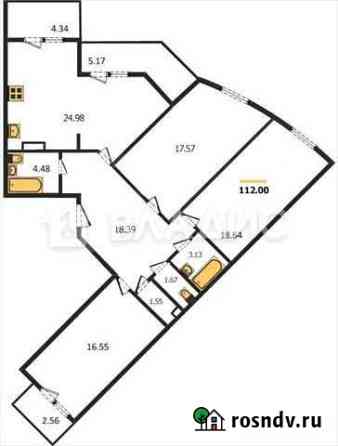 3-комнатная квартира, 112 м², 11/15 эт. на продажу во Владимире Владимир