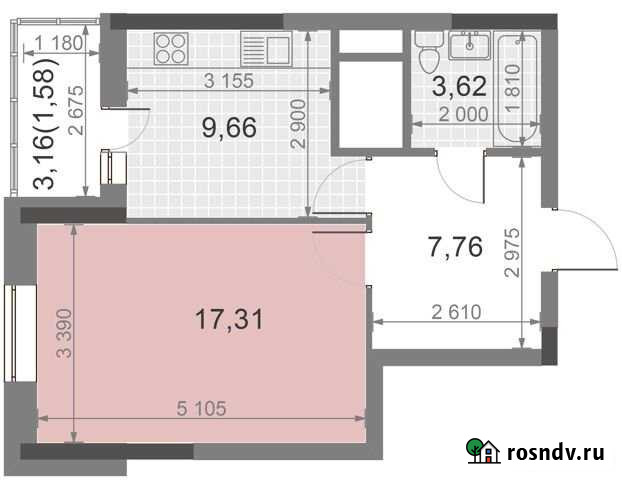 1-комнатная квартира, 39.9 м², 14/21 эт. на продажу в Казани Казань - изображение 1