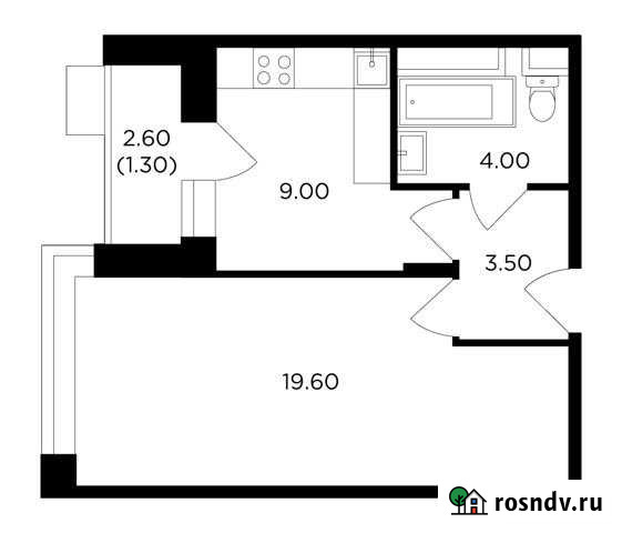 1-комнатная квартира, 37.4 м², 16/18 эт. на продажу в Мытищах Мытищи - изображение 1
