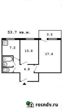 Комната 53.7 м² в 2-ком. кв., 6/9 эт. на продажу в Москве Москва