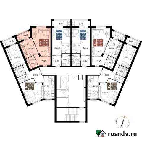 1-комнатная квартира, 41.3 м², 11/17 эт. на продажу в Домодедово Домодедово