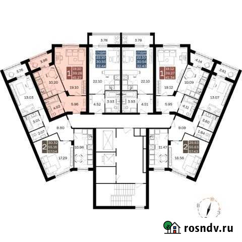 1-комнатная квартира, 41.3 м², 11/17 эт. на продажу в Домодедово Домодедово - изображение 1