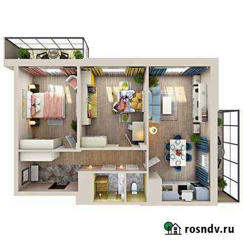 3-комнатная квартира, 84.6 м², 7/20 эт. на продажу в Казани Казань