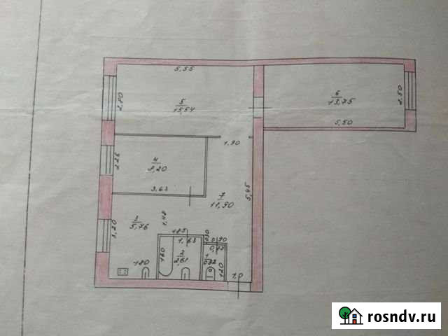 3-комнатная квартира, 62.3 м², 2/2 эт. на продажу в Шилово Шилово - изображение 1