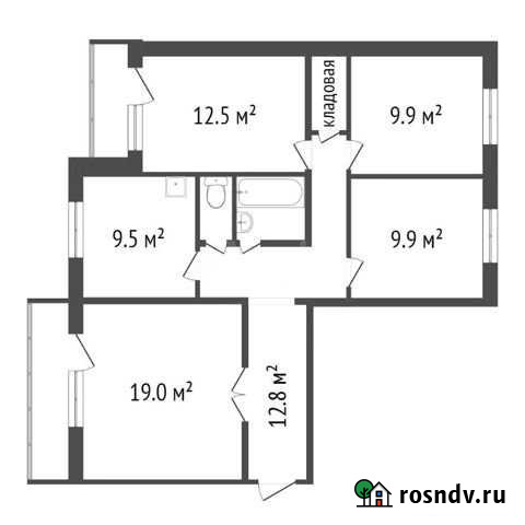 4-комнатная квартира, 77 м², 6/9 эт. на продажу в Красноярске Красноярск - изображение 1