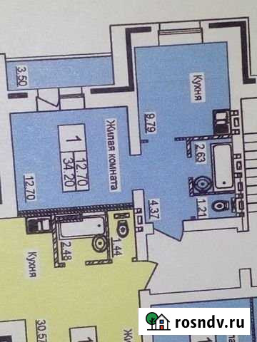 1-комнатная квартира, 30.1 м², 1/6 эт. на продажу в Нефтеюганске Нефтеюганск - изображение 1