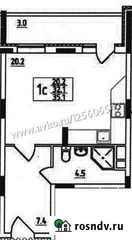 1-комнатная квартира, 35.1 м², 1/18 эт. на продажу во Владимире Владимир - изображение 1
