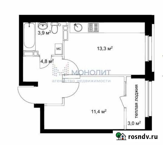 1-комнатная квартира, 36.4 м², 9/18 эт. на продажу в Нижнем Новгороде Нижний Новгород - изображение 1