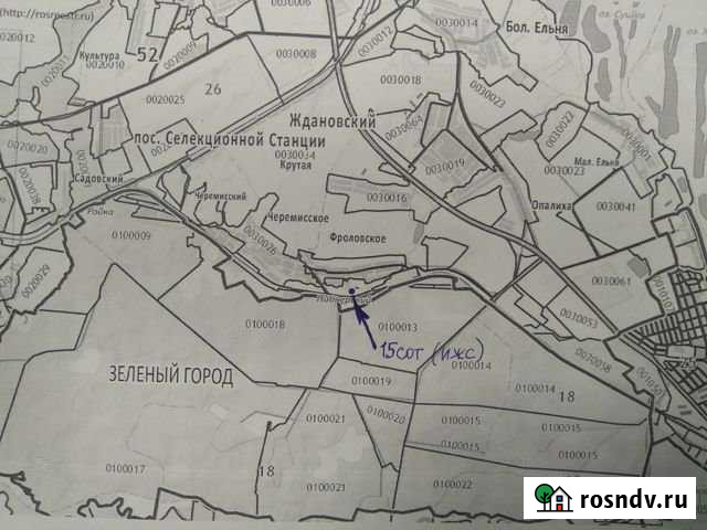 Участок ИЖС 15 сот. на продажу в Ждановском Ждановский - изображение 1