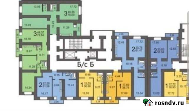 2-комнатная квартира, 61.4 м², 12/17 эт. на продажу в Саратове Саратов - изображение 1