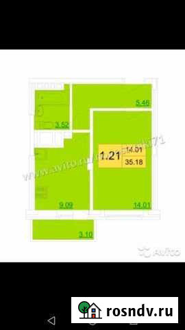 1-комнатная квартира, 35 м², 1/9 эт. на продажу в Туле Тула - изображение 1