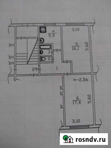2-комнатная квартира, 47.7 м², 1/5 эт. на продажу в Братске Братск - изображение 1
