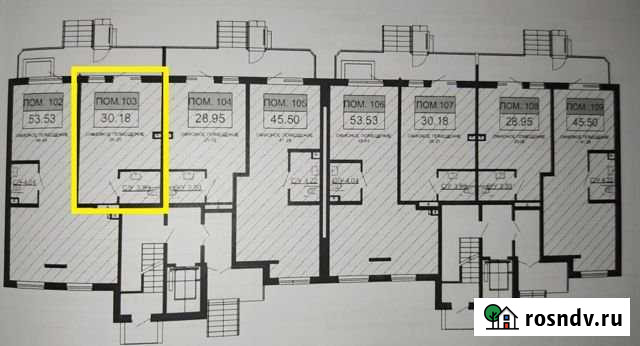 ЖК Дыхание торговое помещение 31 кв.м. Краснодар - изображение 1