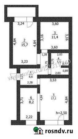 3-комнатная квартира, 66.5 м², 1/5 эт. на продажу в Барнауле Барнаул