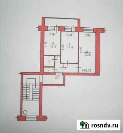2-комнатная квартира, 60 м², 5/5 эт. на продажу в Благовещенске Амурской области Благовещенск