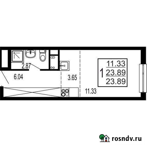 Квартира-студия, 23.9 м², 11/17 эт. на продажу в Лыткарино Лыткарино - изображение 1