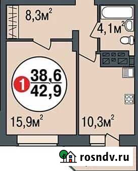 1-комнатная квартира, 43 м², 19/24 эт. на продажу в Новосибирске Новосибирск - изображение 1