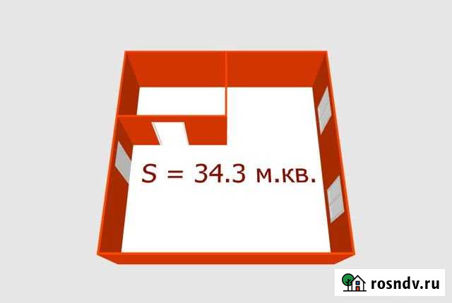 1-комнатная квартира, 34.3 м², 4/4 эт. на продажу в Подольске Подольск - изображение 1