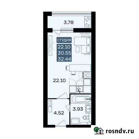 Квартира-студия, 32.4 м², 11/17 эт. на продажу в Домодедово Домодедово