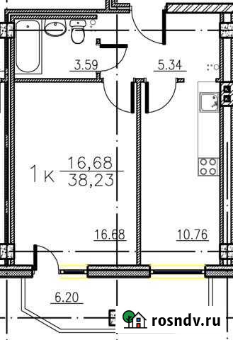 1-комнатная квартира, 38.2 м², 4/4 эт. на продажу в Нефтеюганске Нефтеюганск - изображение 1