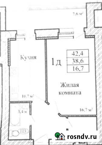 1-комнатная квартира, 43 м², 6/16 эт. на продажу в Тамбове Тамбов - изображение 1