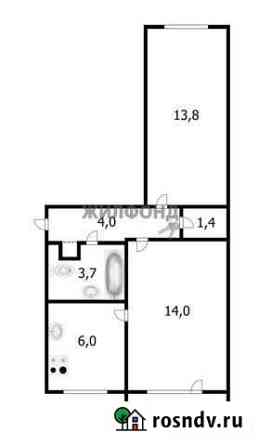 2-комнатная квартира, 44.2 м², 3/5 эт. на продажу в Новосибирске Новосибирск